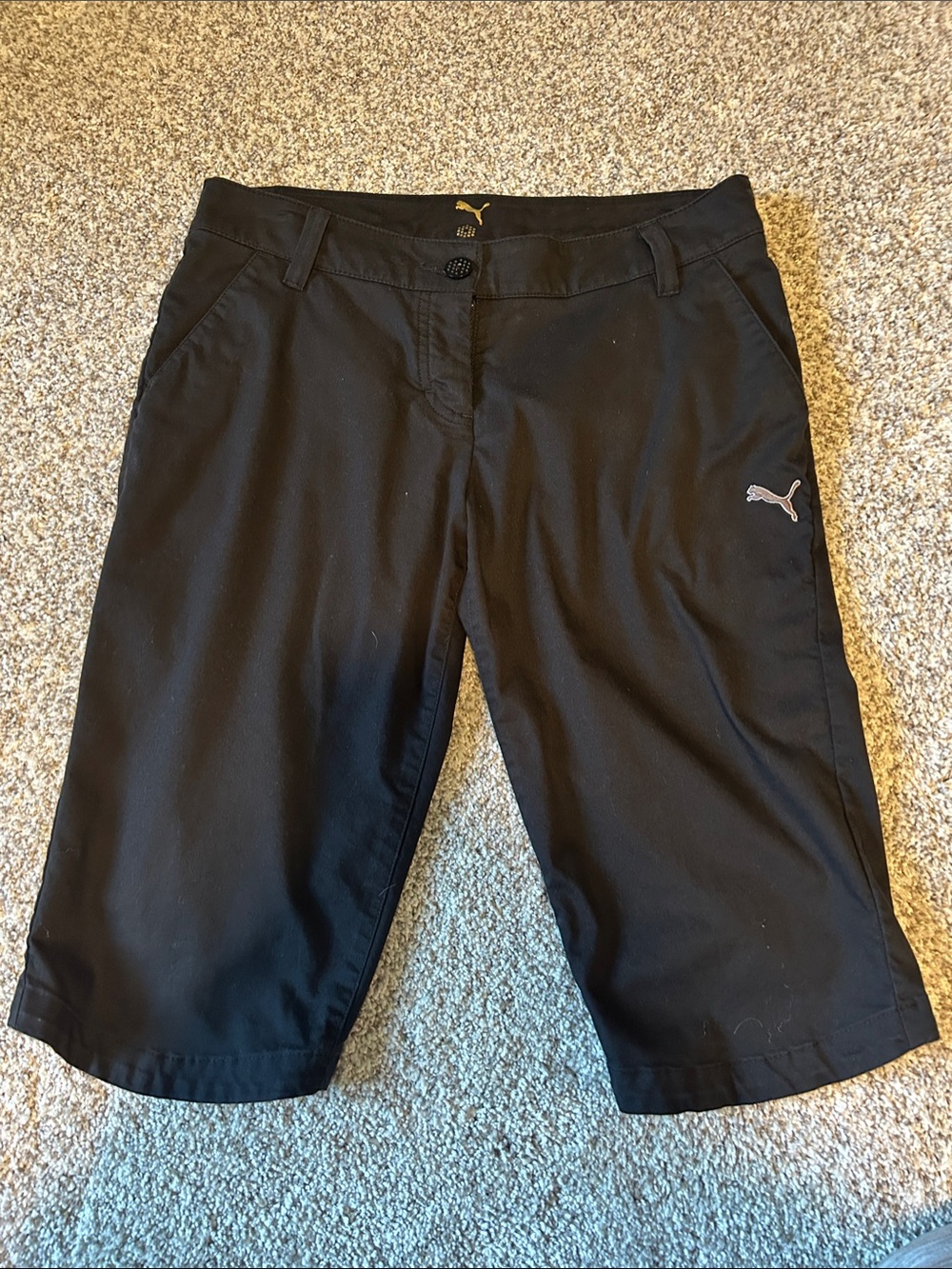 Puma Women's Black Athletic Bermuda Shorts